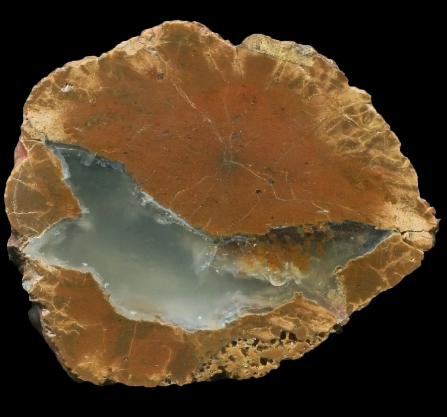 Red Walnut Thunderegg with Hints of Moss