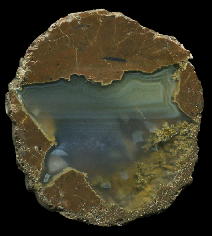 Wild Iris Thunderegg with Pastel Yellow and Deep Clear Agate